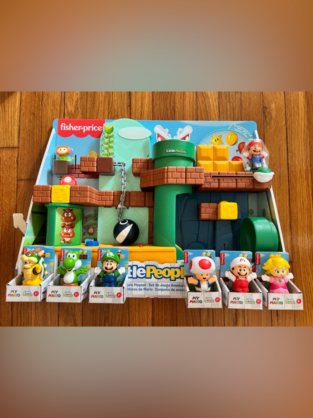 FisherPrice Little People My Mario Adventure Playset and *complete* characters